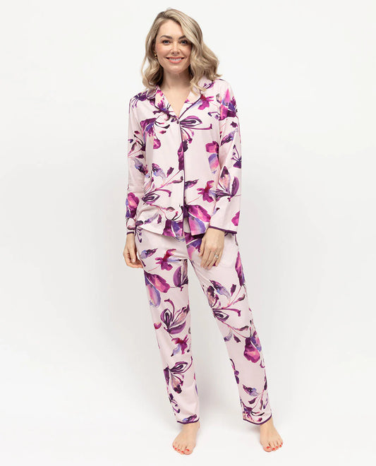Colette Pink Floral Knit Pyjama Set 0407/0408