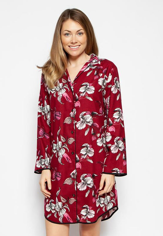 Alice Floral Flannel Nightshirt 4270