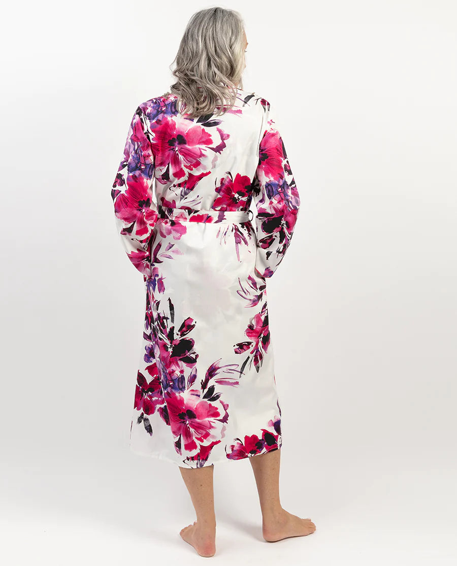 Nora Rose Delilah Floral Long Robe 1823