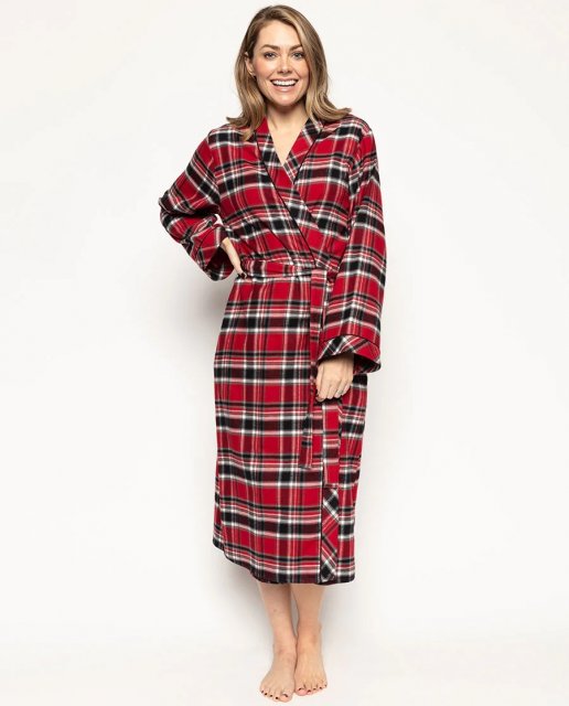 Windsor Flannel Plaid Robe 9446