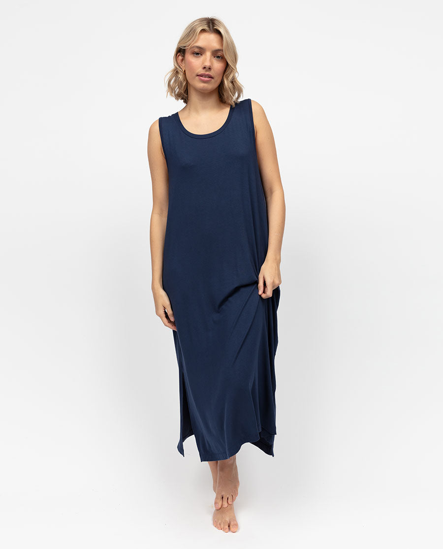 Marina Navy Long Jersey lounger 5035