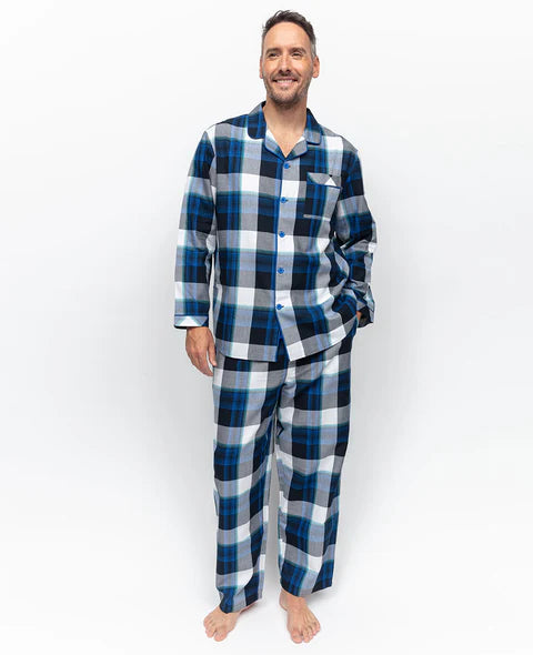 Aldrin Navy Check Pyjama Set 6967/6968