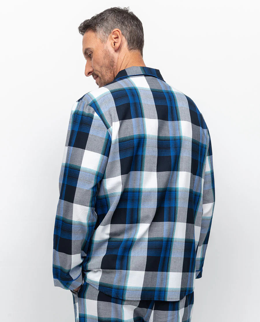 Aldrin Navy Check Pyjama Set 6967/6968