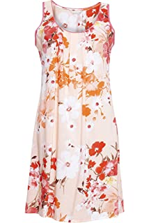 Darcie Coral Floral Print Short Nightgown 4428