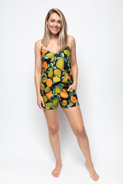 Flo Pear Print Shorts 9640