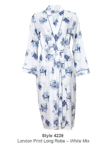 Harper London Print Short Robe 4239