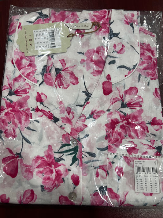 Nora Rose Woven Pyjama Set 1308