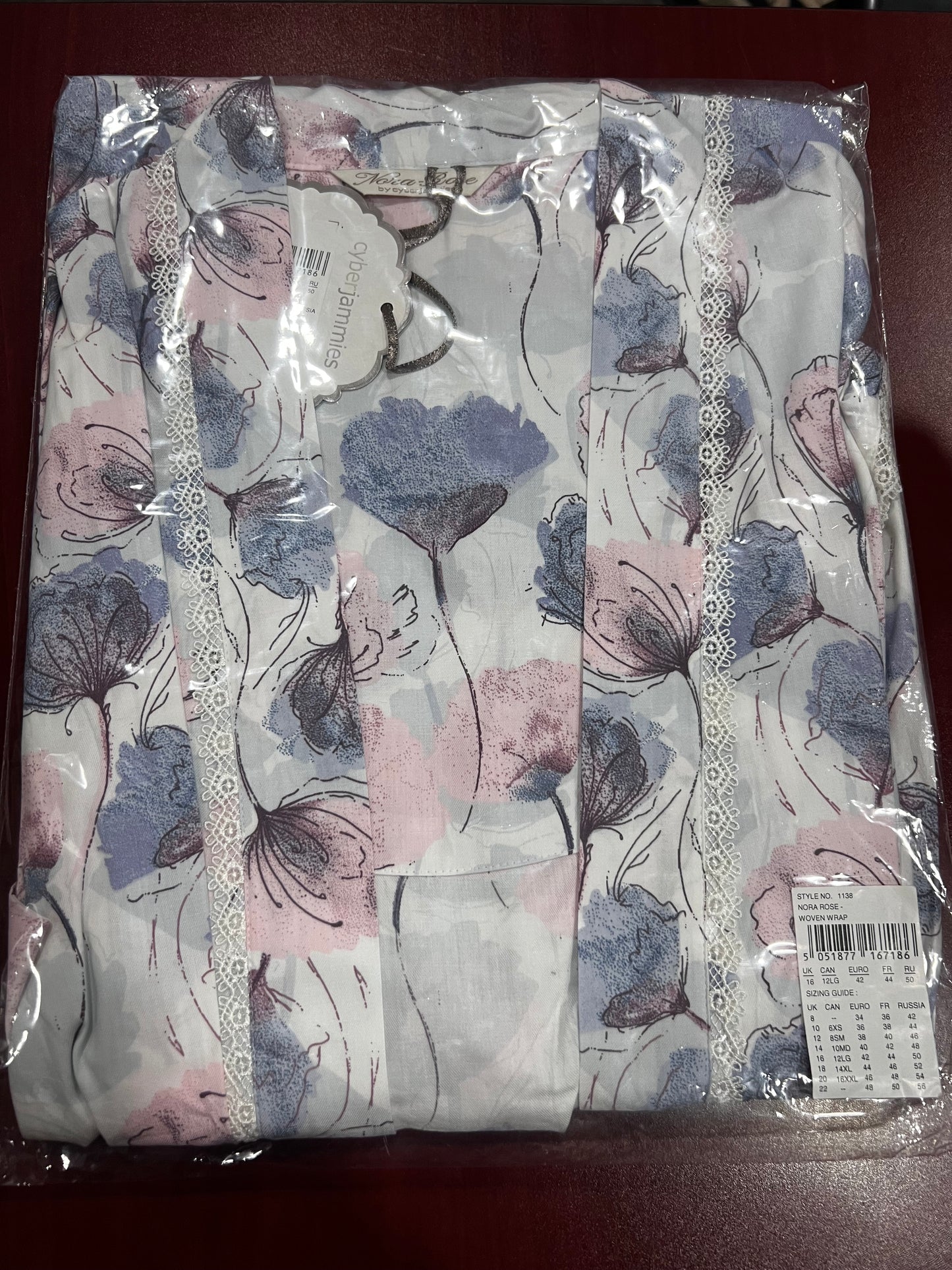 Nora Rose Woven Long Robe 1138