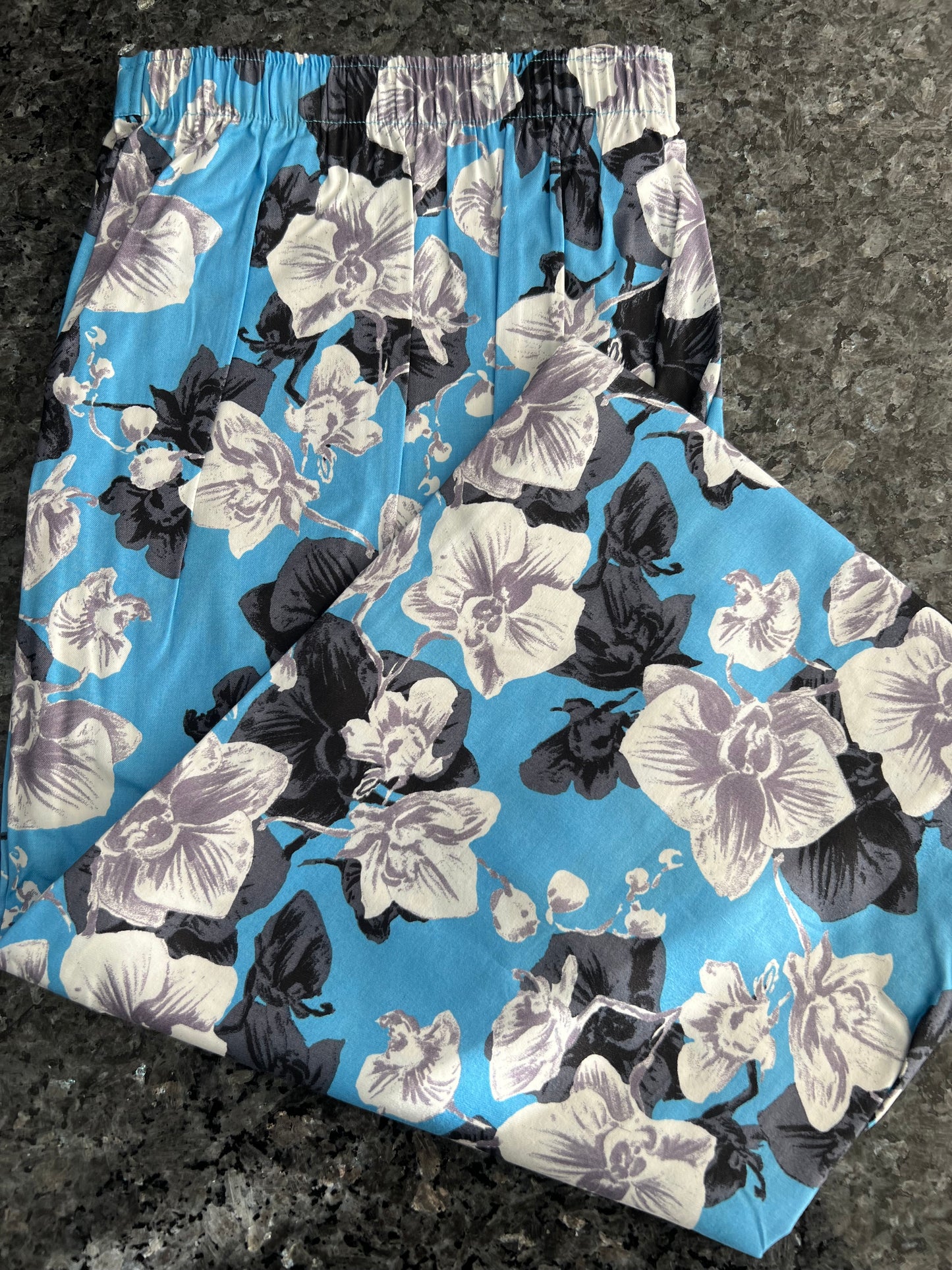 Milly Floral Pjyama Pant with Knit top Set 4197