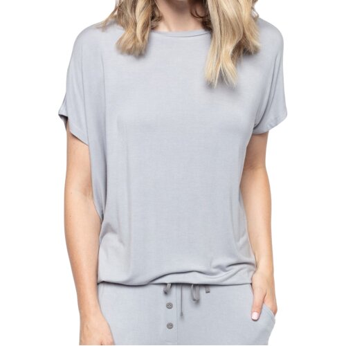 Carly Light Grey Knit Pyjama Set 9140