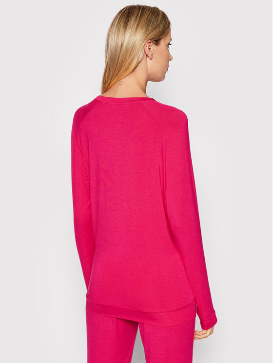 Carrie Pink Knit Slouch Top #9061