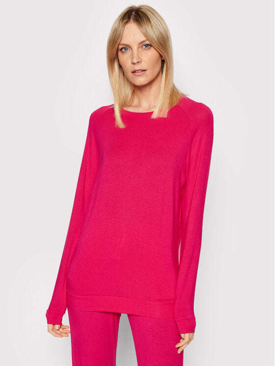 Carrie Pink Knit Slouch Top #9061