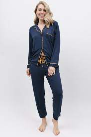 Cosmo Navy Knit PJ Set 9805/9806