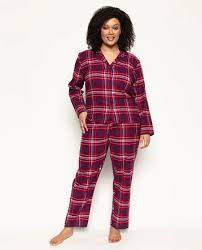 Clarissa Check Flannel Pyjama Set 9471/ 9472