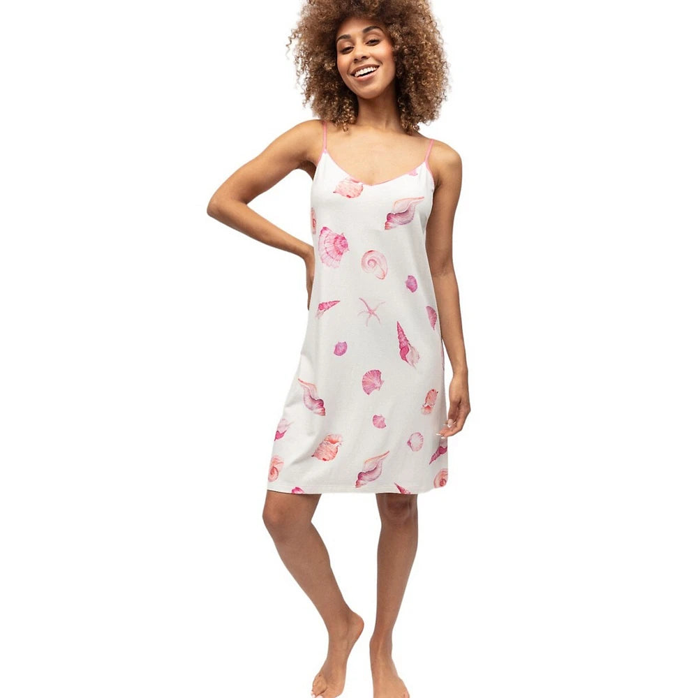 Shelly Jersey Shell Print Nighty 0244