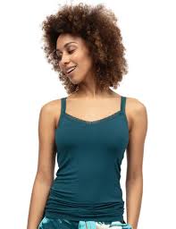 Goldie Teal Jersey Fitted Support Cami 0457