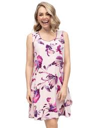 Colette Pink Floral Jersey Nightdress 0411