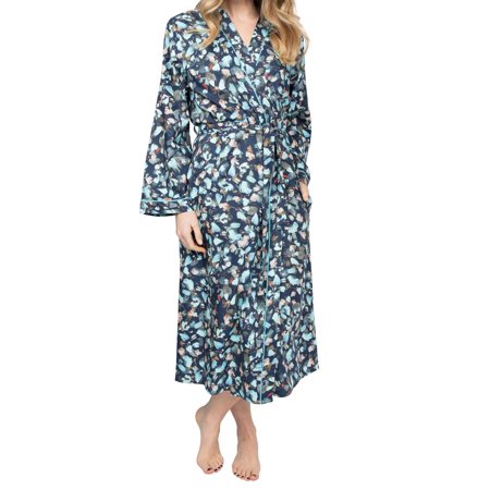 Freya Leaf Print 3/4 Robe 4955