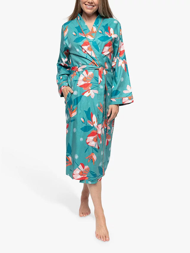 Coco Floral Print Long Robe