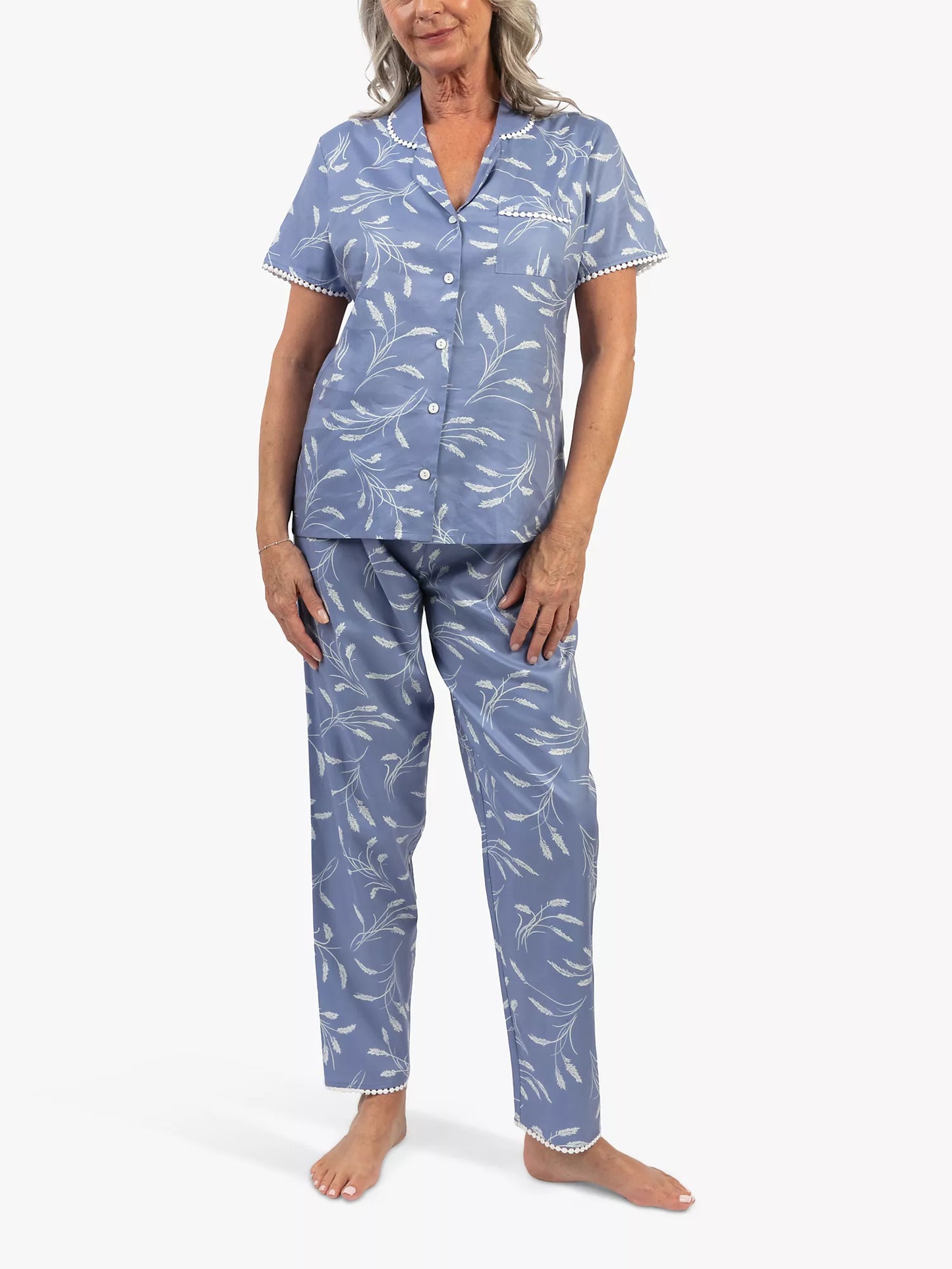 Nora Rose Delilah Wheat Print PJ Set