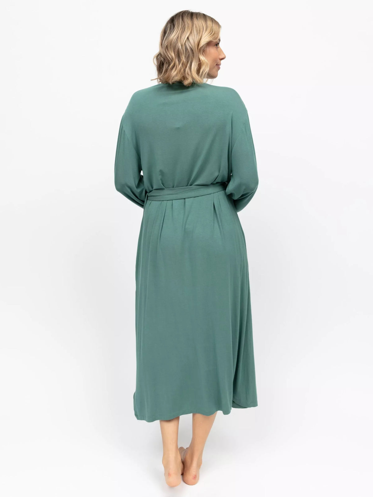 Kallie Sea Green Jersey Long Robe 5265