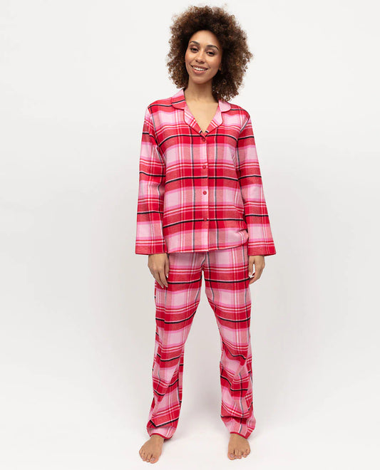 Noelle Red Check Flannel Pyjama Set 0513/0514