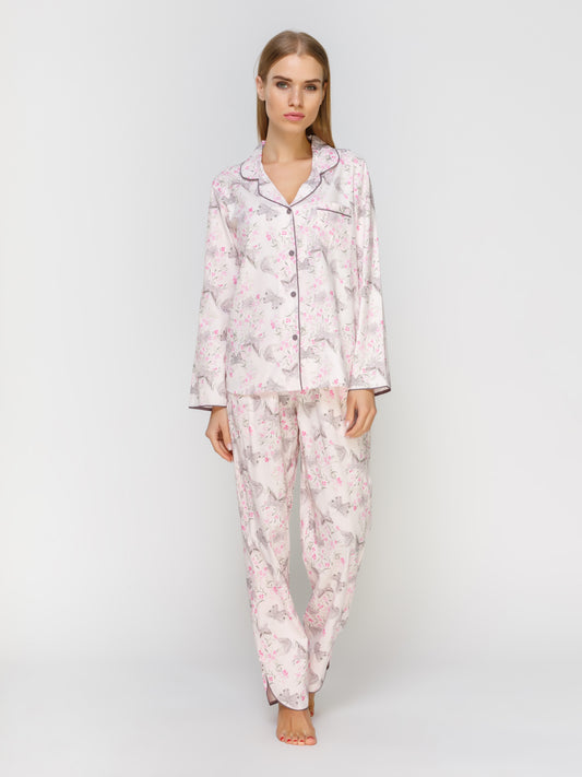 Siena Pink Floral Pyjama Set