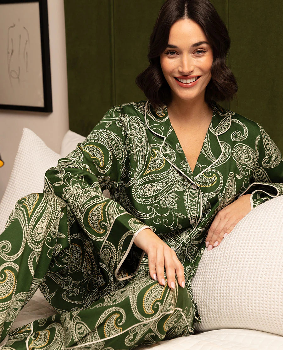 Fable & Eve Green Paisley Print 2277
