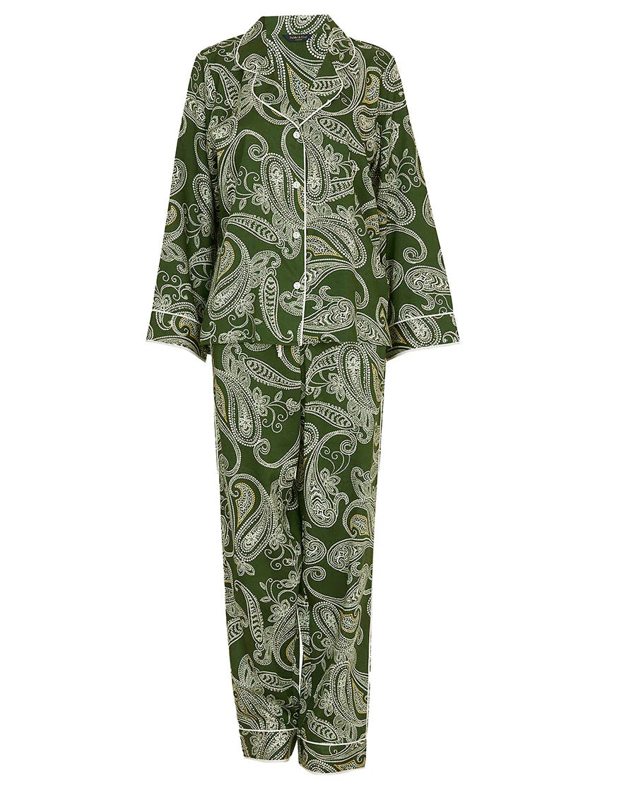 Fable & Eve Green Paisley Print 2277