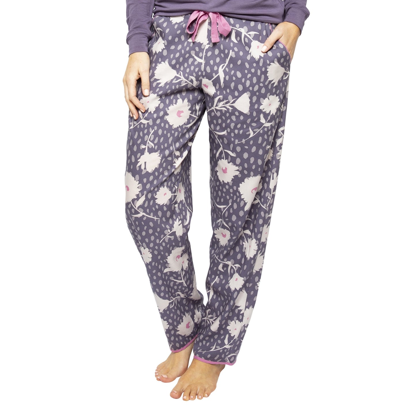 Serena Floral Grey PJ Pant 4553