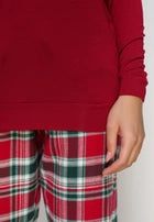 Holly Red Knit Pyjama Top