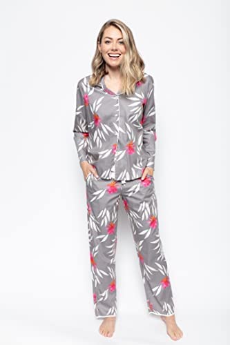 Mallory Grey floral Print Pyjama Set