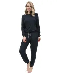 Nicole Charcoal Knit PJ Set 9777/9878