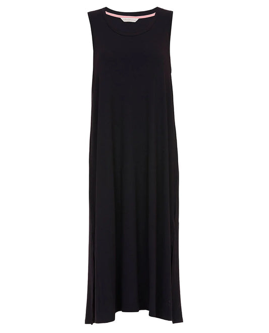 Bonnie Black Jersey Long Nightgown 5057