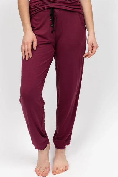 Cyberjammies Yasmin Ox Blood Jersey PJ Pant 5088