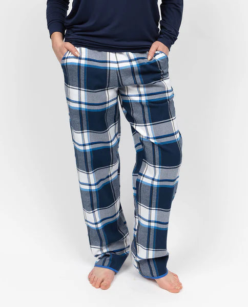 Frosty Navy Check Pyjama Bottom 5133
