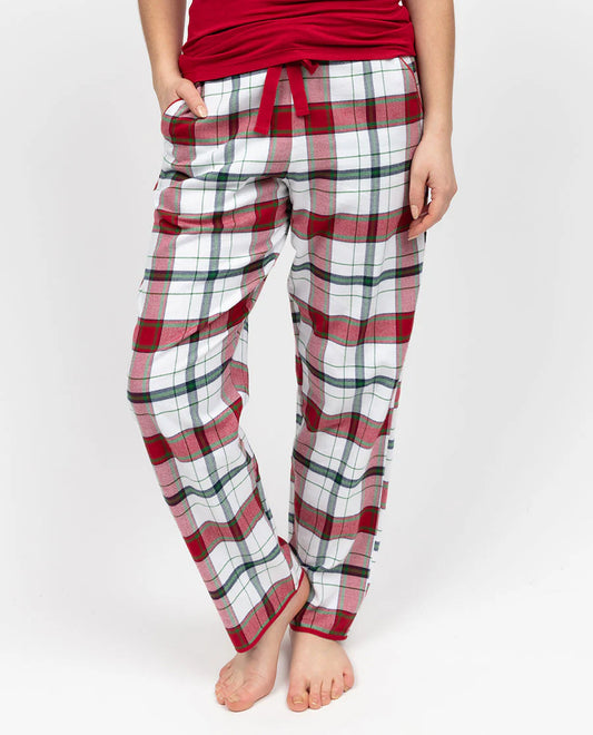 Blaze Red Brushed Check Pjyama Bottoms 5140