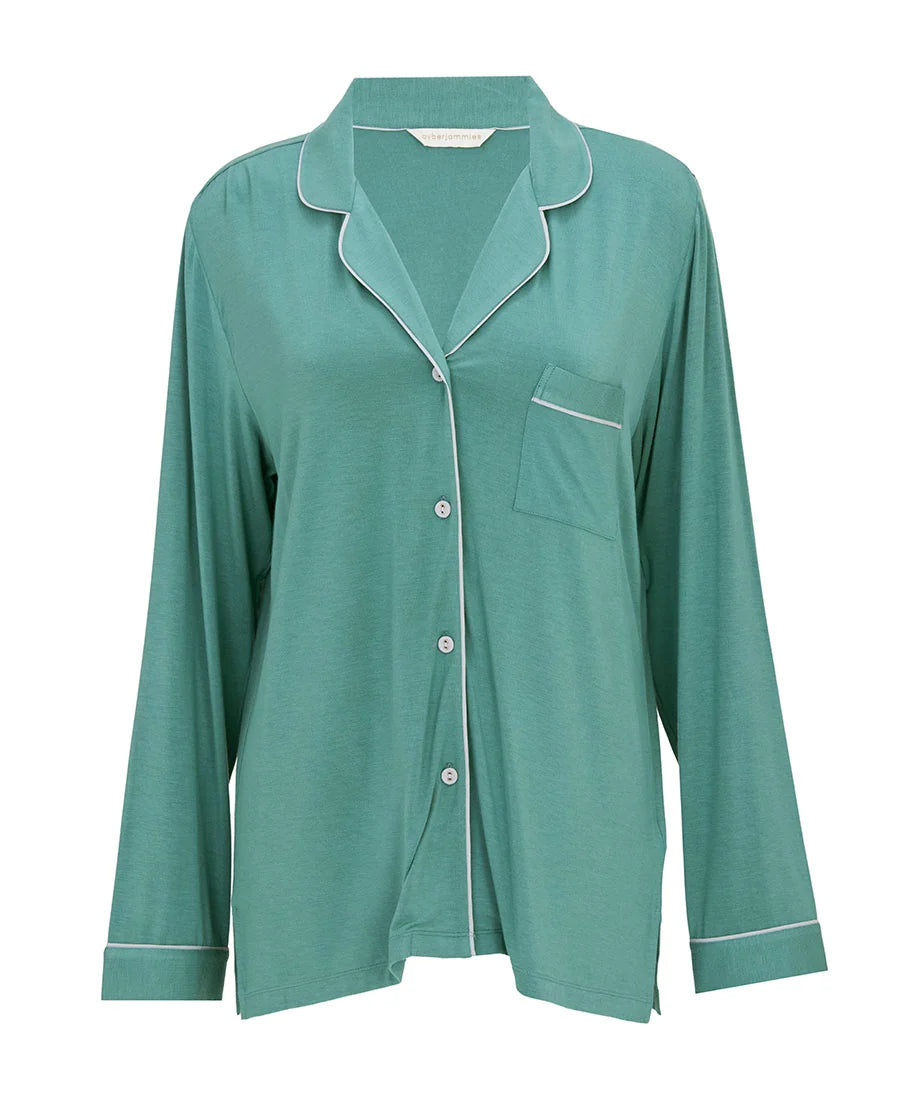 Kallie Sea Green Jersey PJ Top 5257