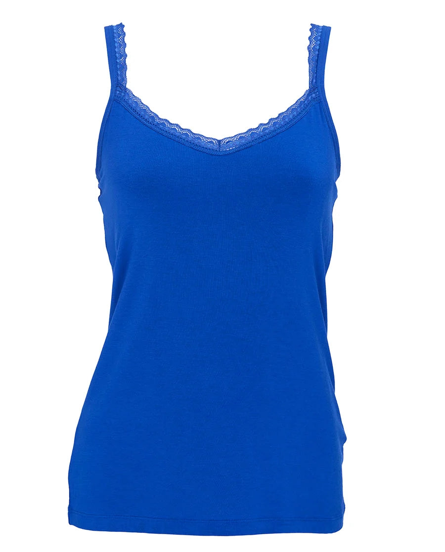 Ashley Blue Strappy Jersey Cami 5384