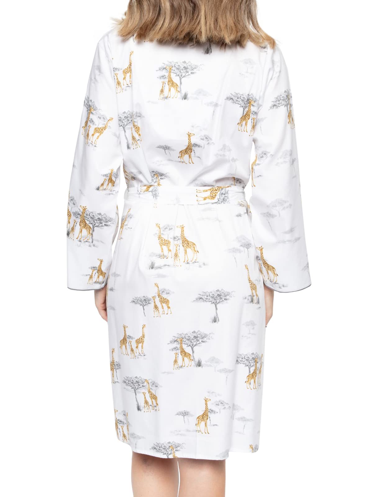 Carly Giraffe Print Short Robe