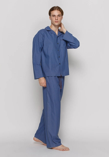 Drake Blue Print PJ Top