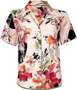 Natalie Floral Cotton Pyjama Top