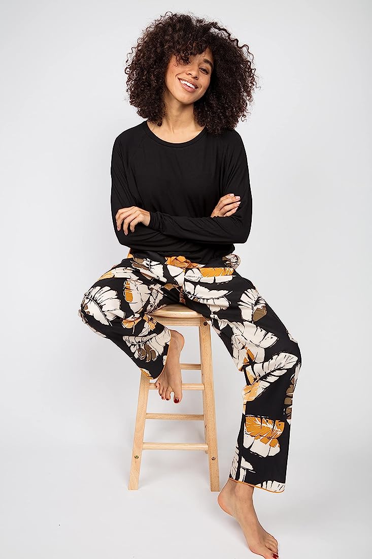 Annie Leaf Print Pyjama Pant 4914