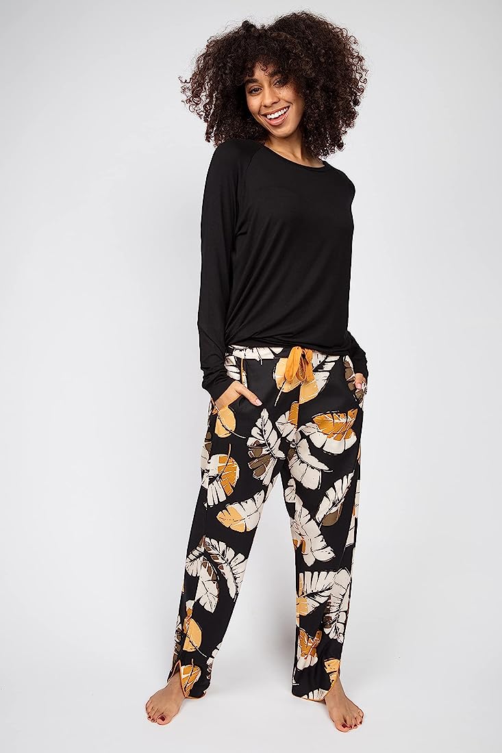 Annie Leaf Print Pyjama Pant 4914