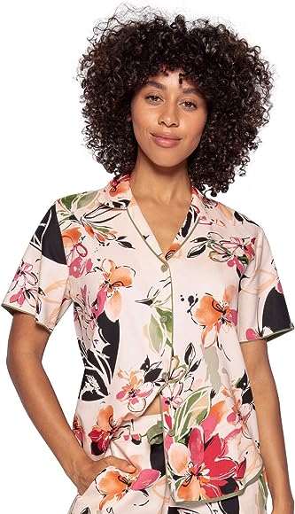 Natalie Floral Cotton Pyjama Top