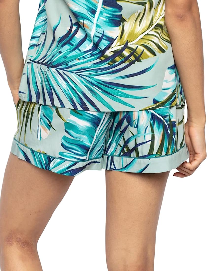 Eleanor Palm Leaf Print Pyjama Shorts