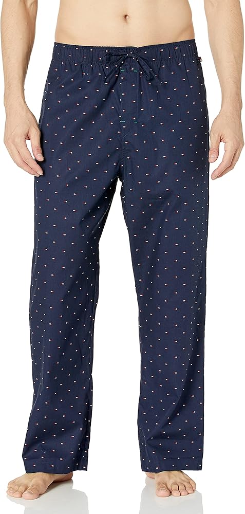 Riley Navy Woven Geo Print Pant 6765