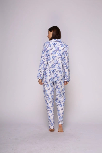 Ophelia Blue Floral Pyjama Set