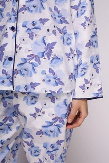 Ophelia Blue Floral Pyjama Set