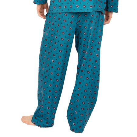 Lewis Teal Geo Cotton PJ Pant